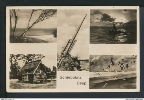 Ansichtskarte Deep Kr. Köslin Koszalin Ostgebiete Polen Pommern Schießplatz