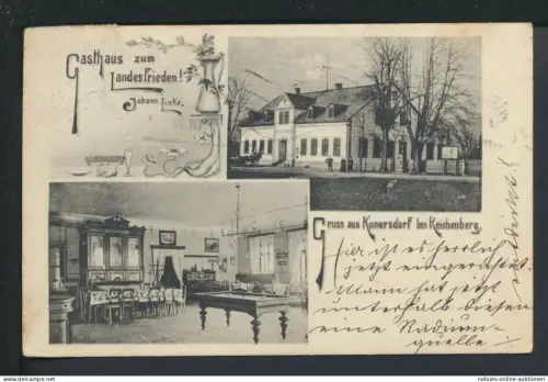 Ansichtskarte Kunersdorf Reichenberg Böhmen Tschechien Grieben Brandenburg