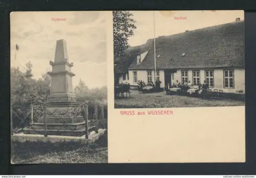Ansichtskarte Wusseken Osieki Kr. Köslin Koszalin Ostgebiete Polen Pommern