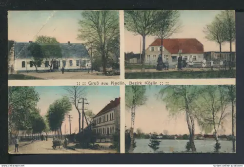 Ansichtskarte Nedlin Kr. Köslin Koszalin Ostgebiete Polen Pommern