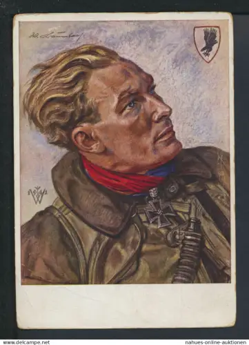 Militaria Deutsches Reich Krieg Willrich Künstler Ansichtskarte Hauptmann Baumbach