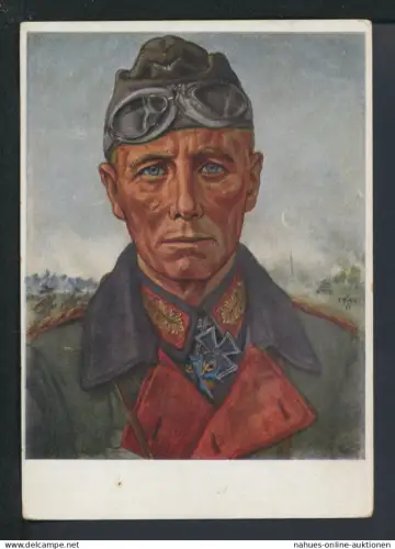 Militaria Deutsches Reich Krieg Willrich Künstler Ansichtskarte General Rommel