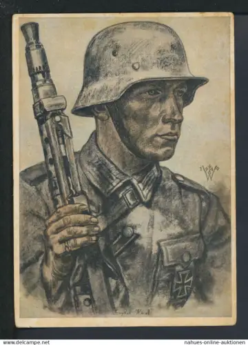 Militaria Deutsches Reich Krieg Willrich Künstler Ansichtskarte Unsere Panzerwaffe