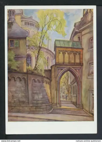 Kunst tolle Ansichtskarte Köln NRW Impressionismus Dreikönig Pförtchen