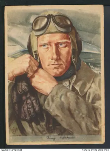 Militaria Deutsches Reich Krieg Willrich Künstler Ansichtskarte Aufklärungsflieger