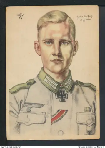 Militaria Deutsches Reich Krieg Willrich Künstler Ansichtskarte Obergefreiter
