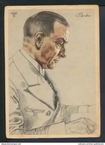 Militaria Deutsches Reich Krieg Willrich Künstler Ansichtskarte Großadmiral