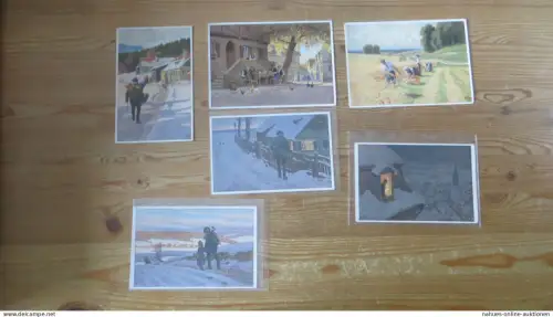 Pauk Hey Künstler Ansichtskarten aus Nachlass Sammlung gutes Lot von 17 Ak