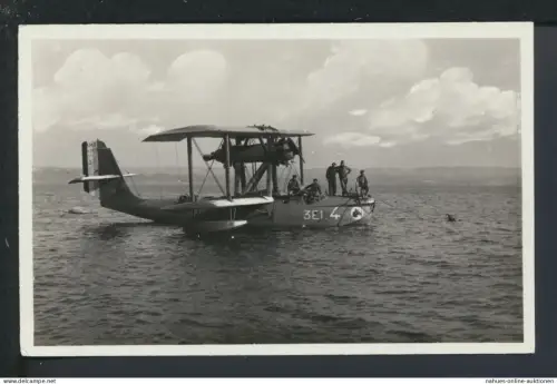 Ansichtskarte Flugzeug Historisch Flugboot Marine Frankreich