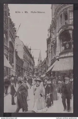 Ansichtskarte Köln am Rhein NRW Hohe Strasse viele Passanten Mode