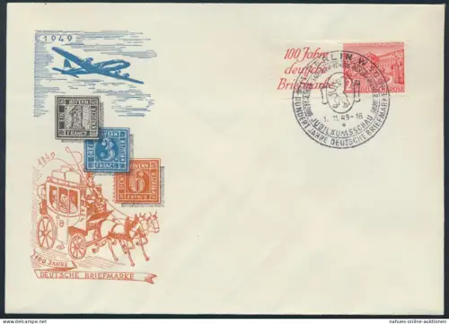Flugpost Berlin Bauten Zusammendruck W 13 Philatelie 100 Jahre Briefmarke FDC