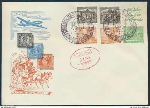 Berlin Brief Bauten Zusammendruck S 3 Flugpost 100 Jahre Briefmarke FDC 2x SST