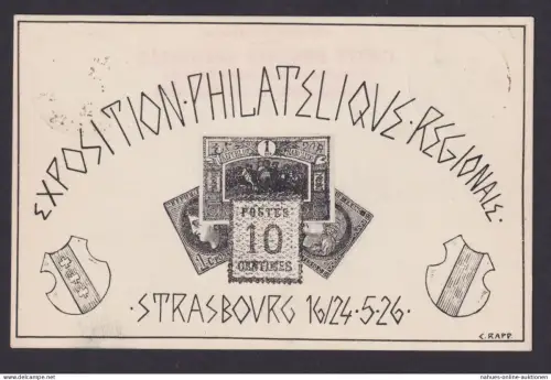 Frankreich Künstler Privatganzsache Philatelie Straßburg Exposition Philatelique