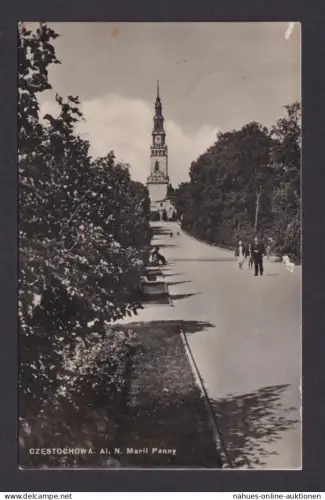 Besetzung Polen Generalgouvernement Feldpost Ansichtskarte Czetsochowa