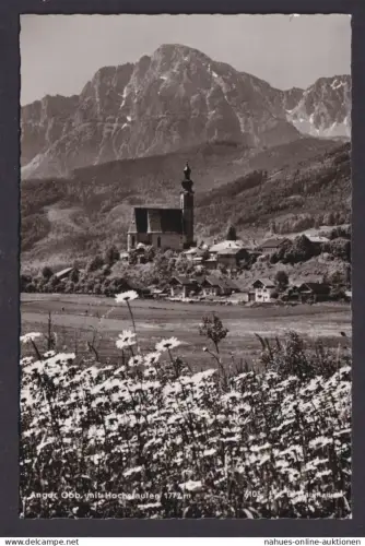 Ansichtskarte Anger Bayern Hochstaufen Gebirge Kirche
