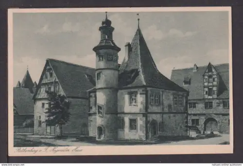 Ansichtskarte Rothenburg o.T. Bayern Hegereiter Haus