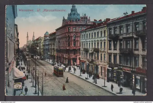 Ansichtskarte Warschau Polen Feldpost 1917 Kranzegg Bayern