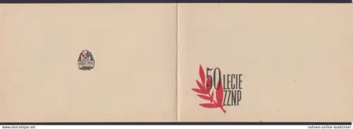 Polen Klappkarte 50 Legie ZZNP Polnischer Lehrerverband 952-953