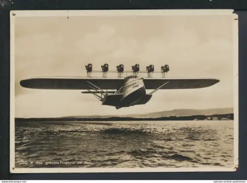 Ansichtskarte Flugpost Dornier Flugboot Großflugschiff Do X Deutsches Reich
