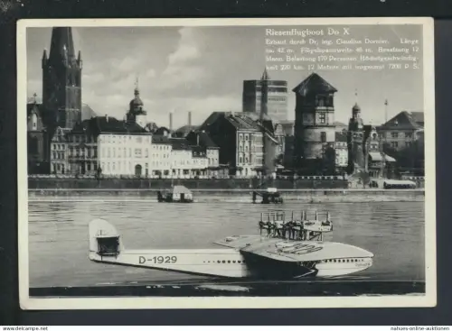 Ansichtskarte Flugpost Dornier Flugboot Großflugschiff Do X Deutsches Reich