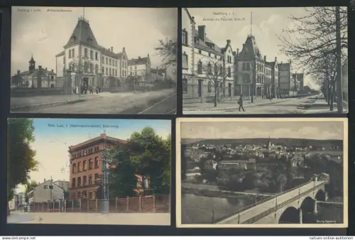 Saarburg in Lothringen Frankreich Sammlung von 9 alten Ansichtskarten aus Nachlass