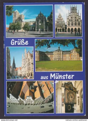 Ansichtskarte Münster NRW Schloss Kirche n. Neuwied