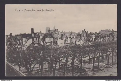 Ansichtskarte Feldpost Etain Frankreich n.d. Schlacht n. Lohmar b. Siegburg NRW