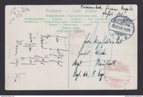 Deutsches Reich roter K2 MAGDEBURG PORTO ohne Datum Nachporto 10 auf sehr