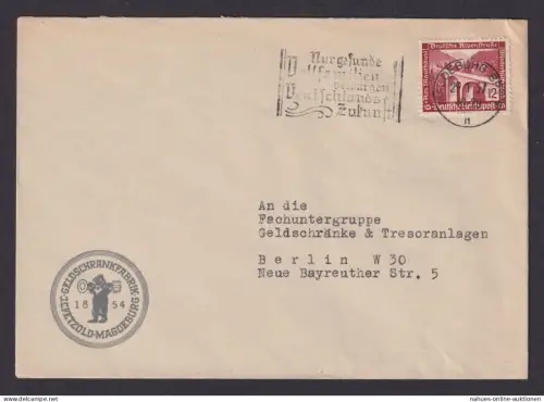 Magdeburg Sachsen Anhalt Deutsches Reich Brief Propaganda SST Nur gesunde