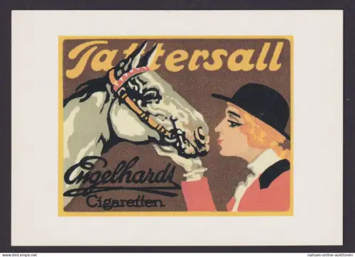 Künstlerkarte Ansichtskarte Reklame Werbung Engelhardt Cigaretten Werbung