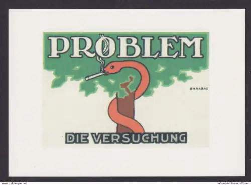 Künstler Ansichtskarte Reklame Werbung Problem der Versuchung Werbung 1900 bis