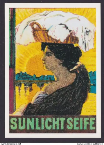 Künstler Ansichtskarte Reklame Werbung Sunlicht Seife Lever GmbH Hamburg