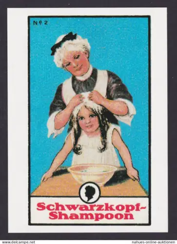Künstler Ansichtskarte Reklame Werbung Schwarzkopf Shampoon Hamburg Aus der