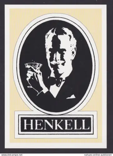 Künstler Ansichtskarte Reklame Werbung Henkell & Söhnlein Sektkellerei