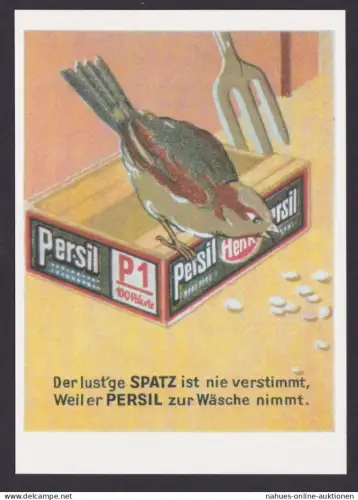 Künstler Ansichtskarte Reklame Werbung Persil Henkel Waschmittel Henkel KG
