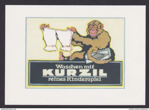 Künstler Ansichtskarte Reklame Werbung Kurzil Waschmittel Werbung 1900 bis 1914