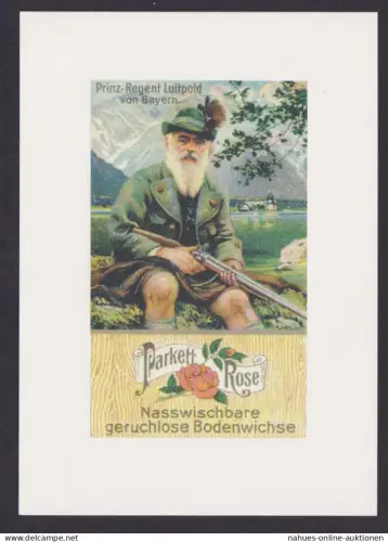 Künstler Ansichtskarte Reklame Werbung Parkett Rose Bodenwichse Motiv Prinz