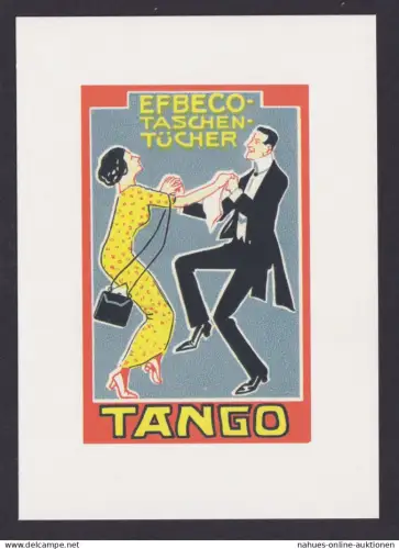 Künstler Ansichtskarte Reklame Werbung Efbeco Taschentücher Werbung 1900 b.1914