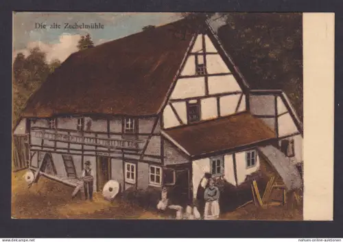 Ansichtskarte Heynitz Nossen Kreis Meißen Zechelmühle Inh. Ernst Zechel