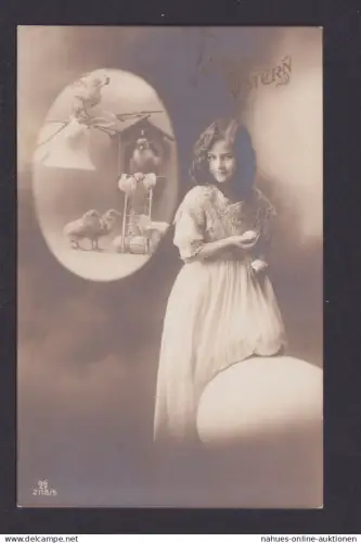 Ansichtskarte Ostern Kind