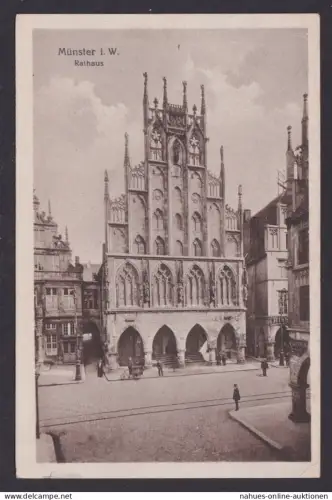 Ansichtskarte Münster NRW Rathaus