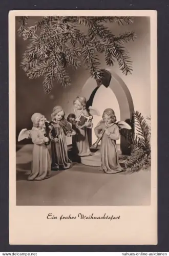 Ansichtskarte Weihnachten Engel Musik n. Prenzlau Brandenburg