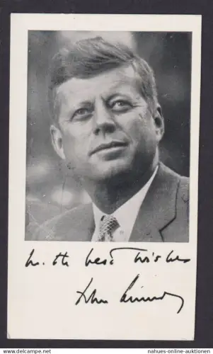 Fotokarte John F. Kennedy Amerikanische Präsident