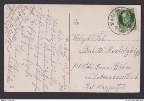 Ansichtskarte Weihnachtsgruß Weihnachtsspruch ab Markterlbach Bayern n.