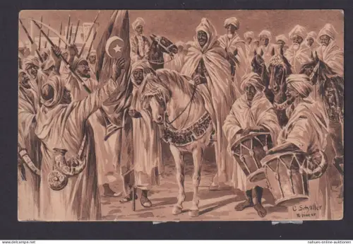 Ansichtskarte Künstlerkarte Sign. Der Große Krieg 1914/15 Die Verkündigung des