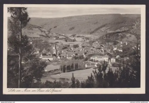 Ansichtskarte Lohr a. Main Bayern Spessart Totalansicht n. Berlin
