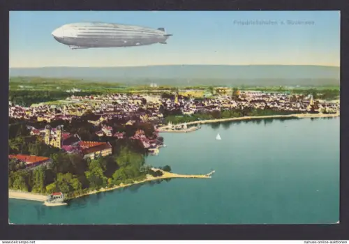 Ansichtskarte Friedrichshafen Bodensee Baden Württemberg Zeppelin Verlag Karl