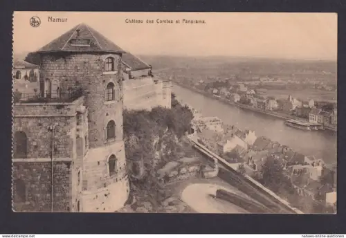 Ansichtskarte Namur Belgien Sambre Fluss Chateau Feldpost n.. Charlottenburg