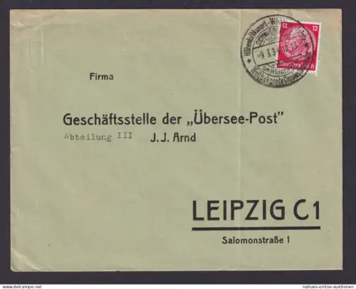 Schmiedefeld am Rennsteig Thüringen Deutsches Reich Brief SST Höhenluftkurort