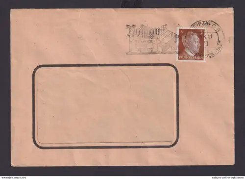 Leipzig Sachsen Deutsches Reich Drittes Reich Brief Postsache SST Postgut